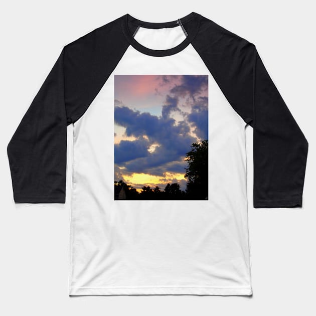 Sunset From My Driveway Baseball T-Shirt by MAMMAJAMMA